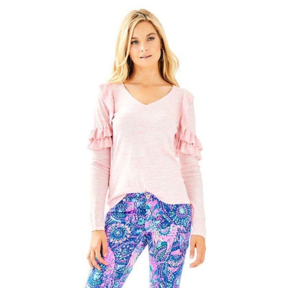 Lilly Pulitzer Fresca ruffle sweater